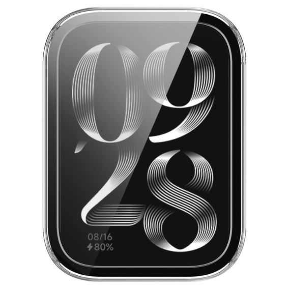Чохол 2в1 + загартоване скло для Xiaomi Smart Band 8 Pro, прозорий