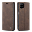 Чехол CASEME для Samsung Galaxy A12 / M12 / A12 2021, Leather Wallet Case, кофе