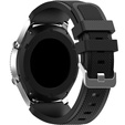 Силиконовый ремешок Twill Texture 22mm, Black