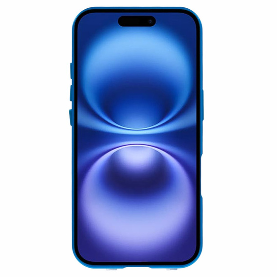 Чехол для iPhone 16, Magnetic Dual Glass, синий