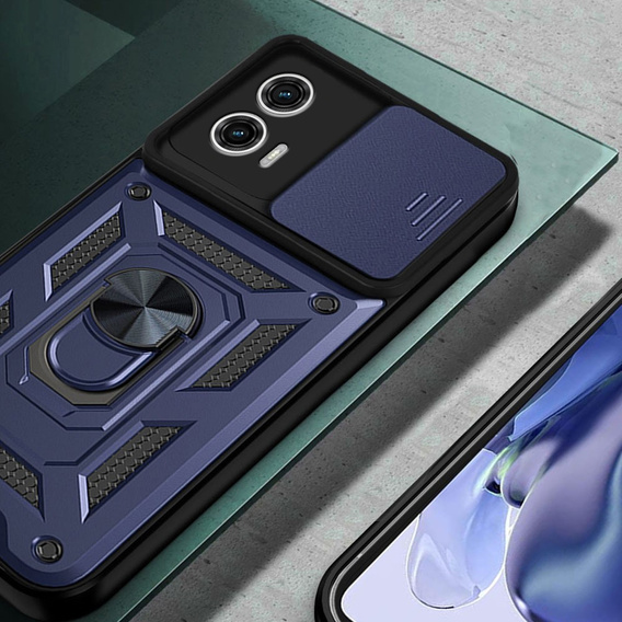 Чехол NOX Camera Slide Motorola Moto G53 5G, CamShield Slide, синий
