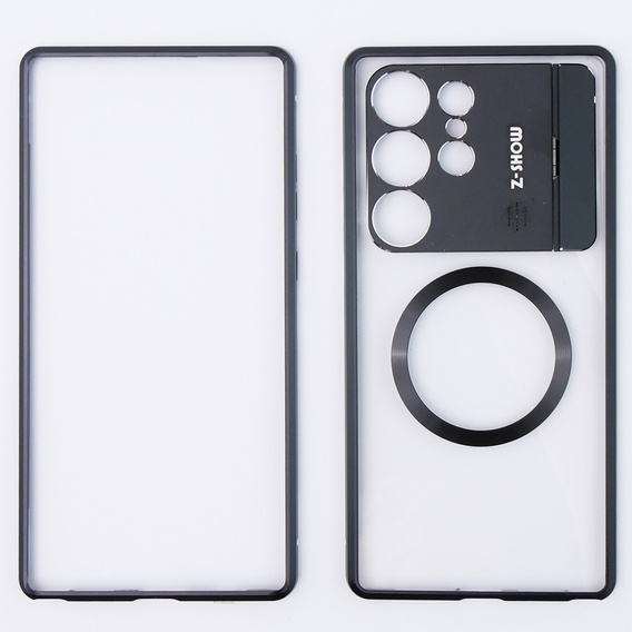 Магнітний чохол для Samsung Galaxy S23 Ultra 5G, Aroma Hybrid, чорний