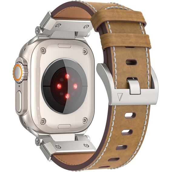 Кожаный ремешок для Apple Watch 1/2/3/4/5/6/7/8/9/SE/Ultra/Ultra 2 42/44/45/49MM