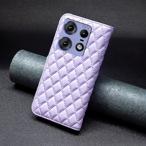 Откидной чехол для Motorola Edge 50 Pro 5G, Wallet, BINFEN COLOR, фиолетовый