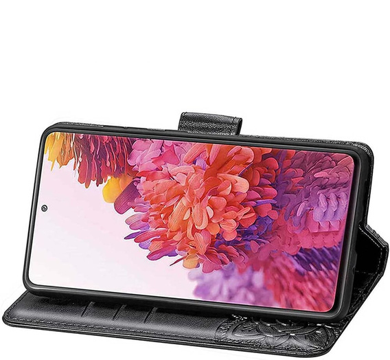 Откидной чехол для Realme Note 50, Butterfly, чёрный