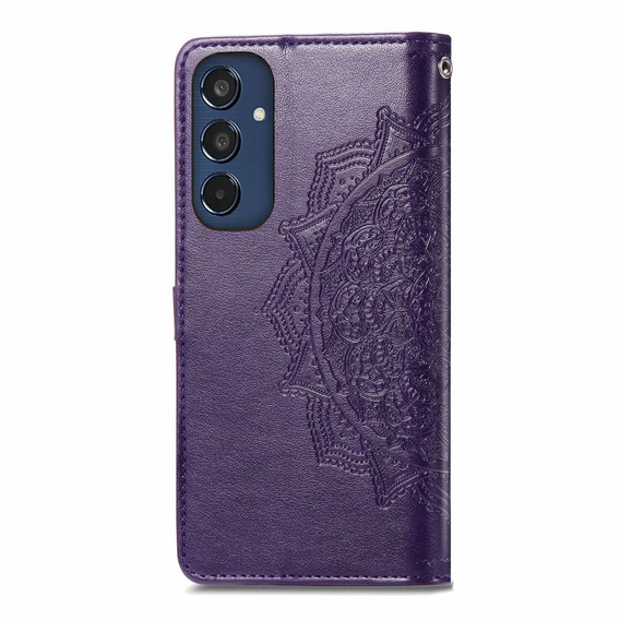 Чохол-книжка для Samsung Galaxy M35, Mandala, фіолетовий