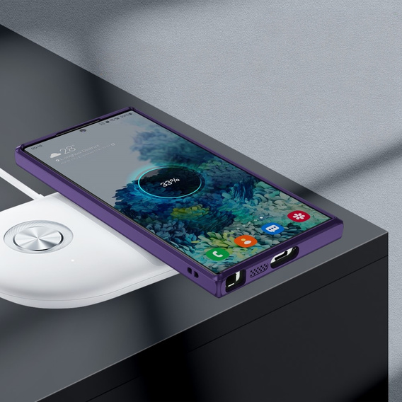Чохол для Samsung Galaxy S23 Ultra, ERBORD Impact Guard, MagSafe, темно-фіолетовий