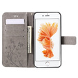 Чохол-книжка для iPhone 6/6S 4.7, Butterfly, сірий