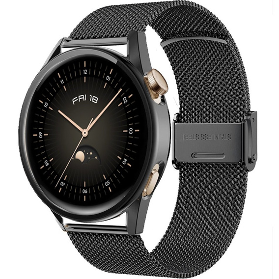 Металический браслет с чехлом для часов Huawei Watch GT 3 42mm, Black