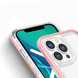 Чехол ERBORD Hybrid Frame для iPhone 13 Pro, Розовый 