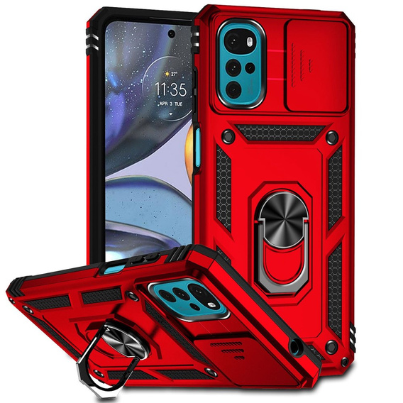 Чохол NOX Camera Slide Motorola Moto G22, CamShield Slide, червоний