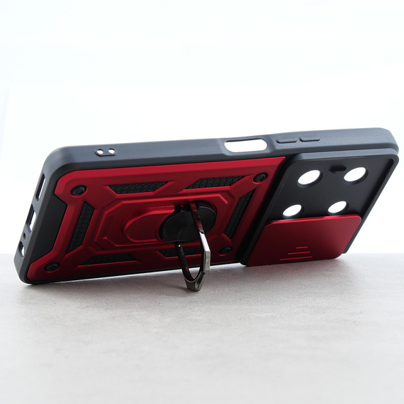 Чехол NOX Camera Slide Infinix Note 30 5G, CamShield Slide, красный