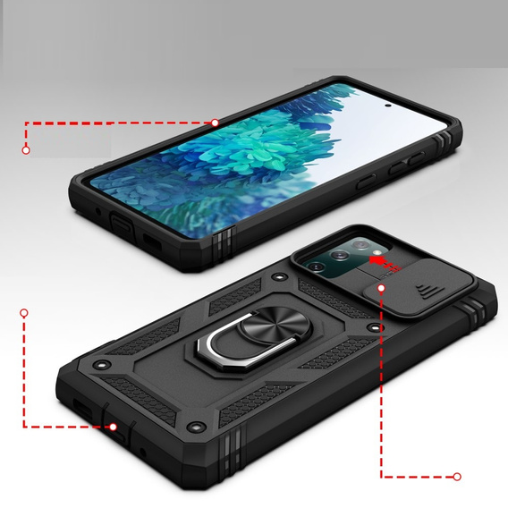 Чохол NOX Camera Slide Samsung Galaxy S20 FE, CamShield Slide, чорний