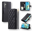 чехол-крышка для Samsung Galaxy A16, Rhombus Crossbody Leather, чёрный
