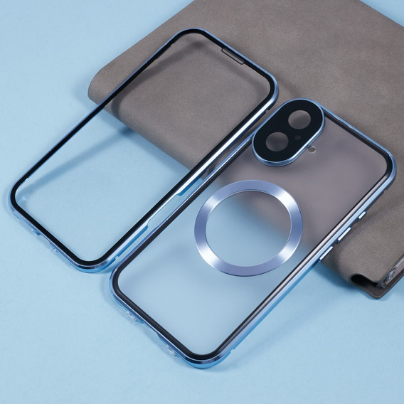 Магнітний чохол Dual Glass MagSafe для iPhone 16, м'яти