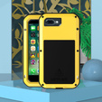 Чехол Love Mei до iPhone 8 Plus/7 Plus, armored with glass, жёлтый