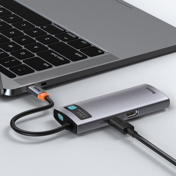 Док-станция USB-C 6-в-1 Metal Gleam Series для устройств с USB-C