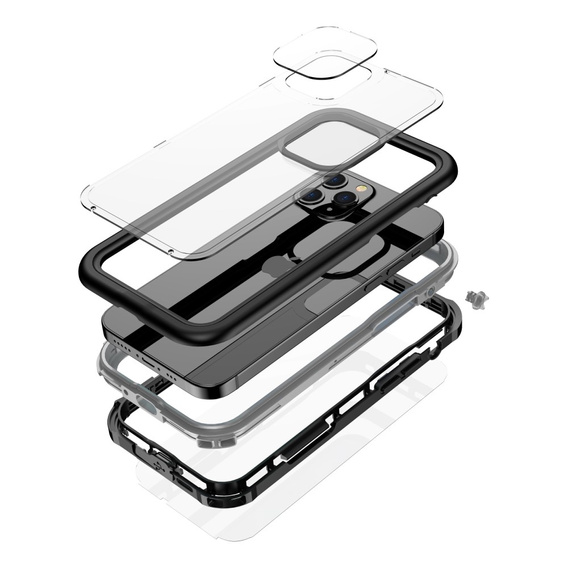 Водонепроникний чохол IP67 Case для iPhone 12 mini / 13 mini - Black