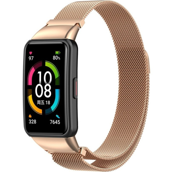 Браслет Milanese Fine Mash 2 до Huawei Band 6 / Honor Band 6, Gold