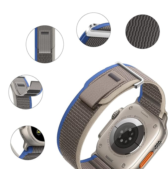 Нейлоновий ремінець для Apple Watch 1/2/3/4/5/6/7/8/9/10/SE/Ultra/Ultra 2 42/44/45/49MM
