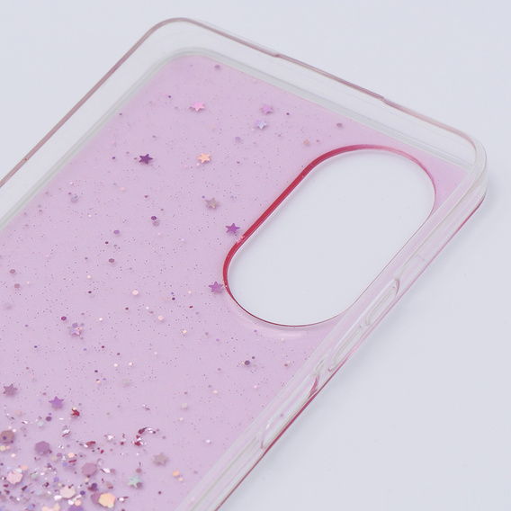 Чoхол до Oppo A58 4G, Glittery, рожевий