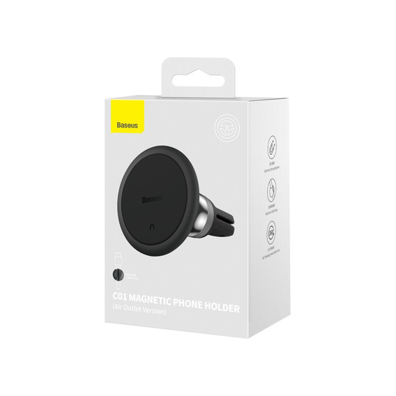 Baseus C01 магнітне автомобільне кріплення для решітки радіатора, Black