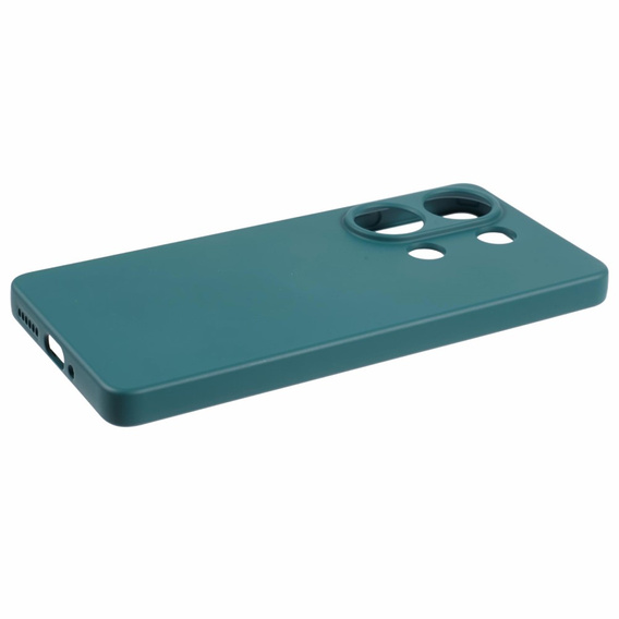 Чехол до Xiaomi Redmi Note 13 Pro 4G / Xiaomi Redmi Note 14S / Xiaomi Poco M6 Pro 4G, Silicone Lite, тёмно-зелёный