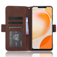 Футляр з клапаном для Huawei Nova Y91 4G, Card Slot, коричневий