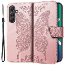 Чохол-книжка для Samsung Galaxy A54 5G, Butterfly, рожевий rose gold