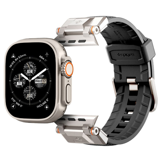Ремінець SPIGEN для Apple Watch 1/2/3/4/5/6/7/8/SE/Ultra 42/44/45/49MM, Durapro Armor, чорний