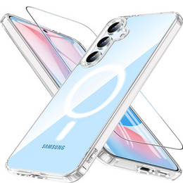 Чехол для Samsung Galaxy S24 FE, гибридный чехол Fusion Hybrid, для MagSafe, прозрачный
