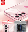 Чехол до Samsung Galaxy A54 5G, Electro heart, розовый rose gold + 2x стекло 9H