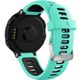 Силиконовый ремешок для Garmin Forerunner 22mm, Mint/Black