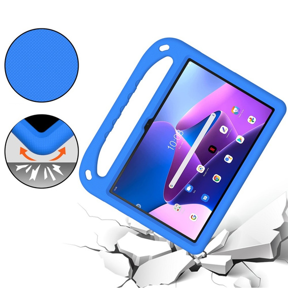 Детский чехол для Lenovo Tab M10 10.1 Gen 3, детский чехол с ручкой, синий