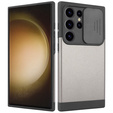 Чoхол до Samsung Galaxy S24 Ultra, ERBORD MagProtect Slide Camera, сірий gunmetal