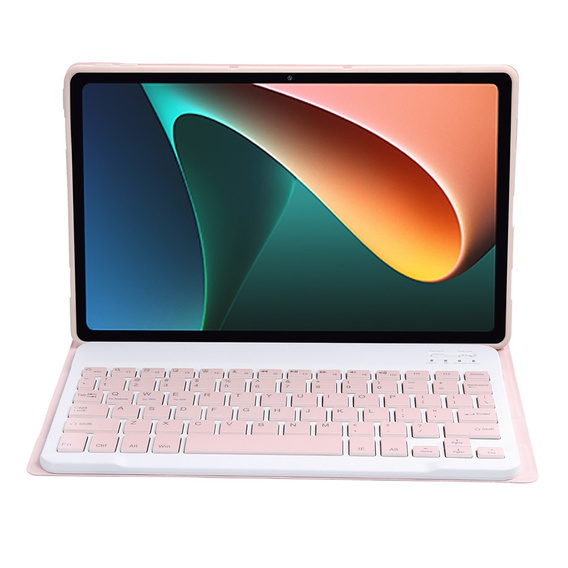 Чехол + клавиатура Xiaomi Pad 5/5 Pro, розовый rose gold