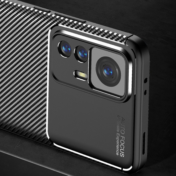 Чoхол до Xiaomi 12T, Carbon Gel, чорний