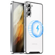 Захисний чохол для камери Samsung Galaxy S21 FE 5G, CamShield MagSafe, прозорий / сріблястий