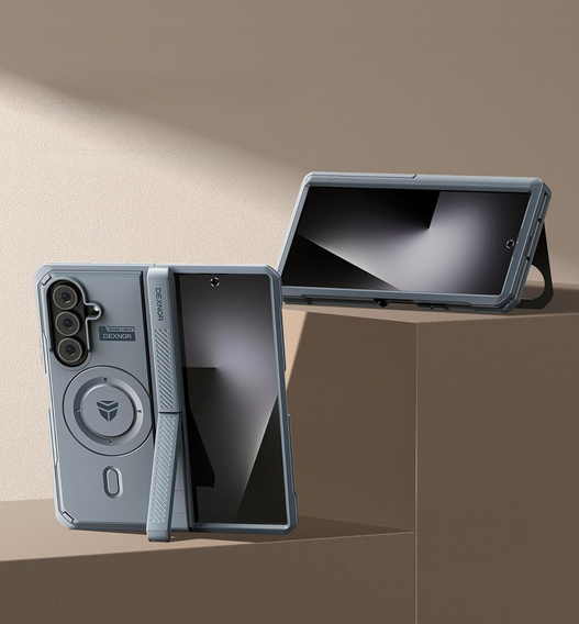 Магнитный бронированный чехол Dexnor с двойным основанием для Samsung Galaxy Z Fold7