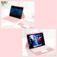 Чехол + клавиатура iPad Air 10.9 4 2020 / 5 2022, Touchpad, розовый rose gold
