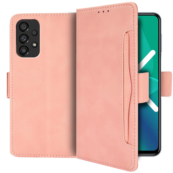 Откидной чехол для Samsung Galaxy A13 4G, Card Slot, розовый