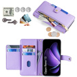 Чохол-книжка для Oppo Reno 13, Wallet Zipper Pocket, фіолетовий