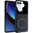 Чехол до Motorola Razr 50 Ultra, Leather Hybrid MagSafe, чёрный