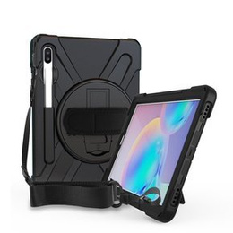 Бронированный чехол для Samsung Galaxy Tab S6 T860/T865, защитный 360 с местом для стилуса, чёрный