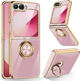 Чехол до Samsung Galaxy Z Flip7 FE / Z Flip6, Electro Ring, фиолетовый