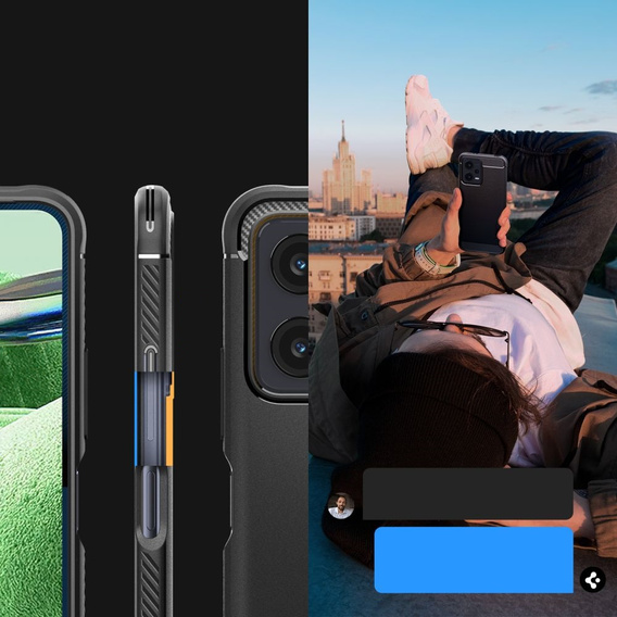 Чoхол Spigen до Redmi Note 12 5G / POCO X5 5G, Rugged Armor, чорний