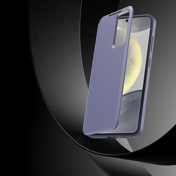 Флип-кейс для Samsung Galaxy S22 Ultra, Smart View Wallet, фиолетовый