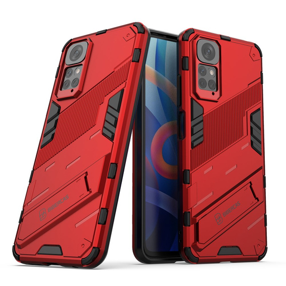Чехол для Xiaomi Redmi Note 11/11S, Military kickstand, синий