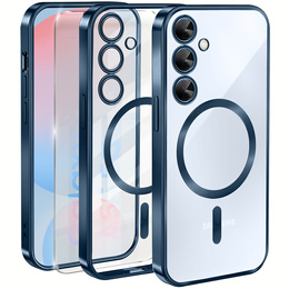 Чохол для Samsung Galaxy S24 FE, Electro MagSafe, м'яти + Скло на екран