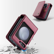 CASEME флип-кейс для Samsung Galaxy Z Flip5 5G, Litchi Wallet, красный